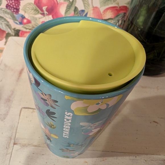 NEW Starbucks 2023 Spring Blue Ceramic 12oz Magnolia Tumbler - Picture 2 of 7